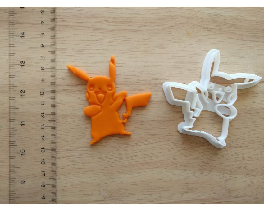 Cute Pikachu Cookie Cutter. Pokemon Cookie Cutter