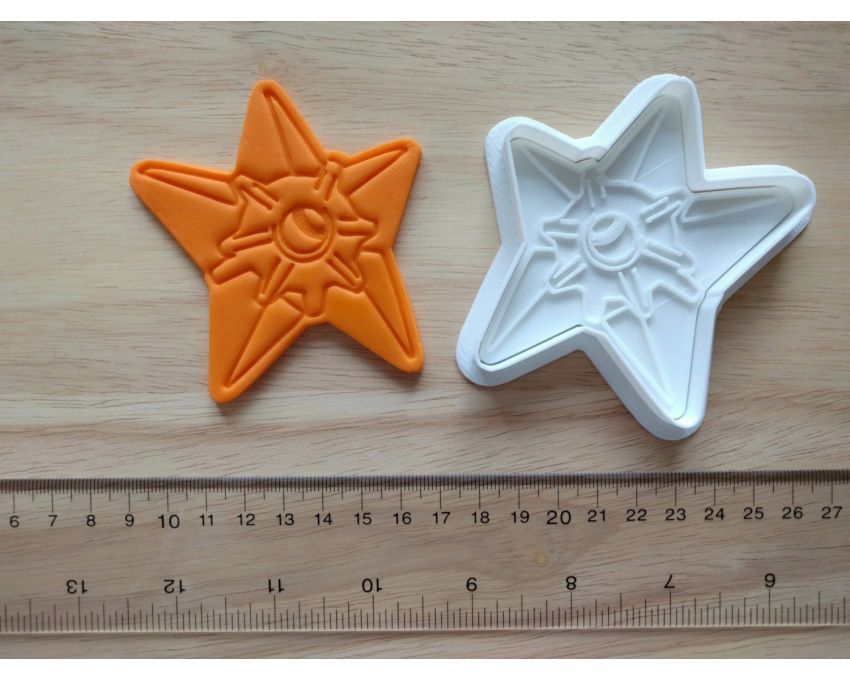 Staryu Cookie Cutter and Stamp Set. Pokemon Cookie Cutter
