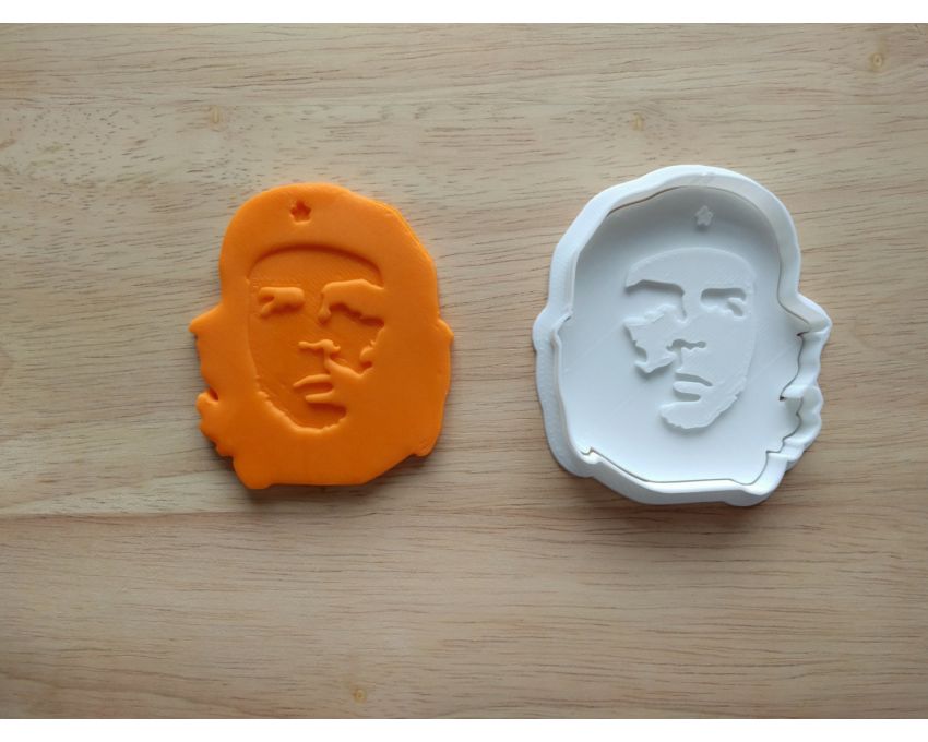 Che Guevara Cookie Cutter and Stamp Set. Celebrity Cookie Cutter