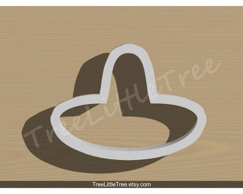 Sombrero Cookie Cutter. Fiesta Cookie Cutter