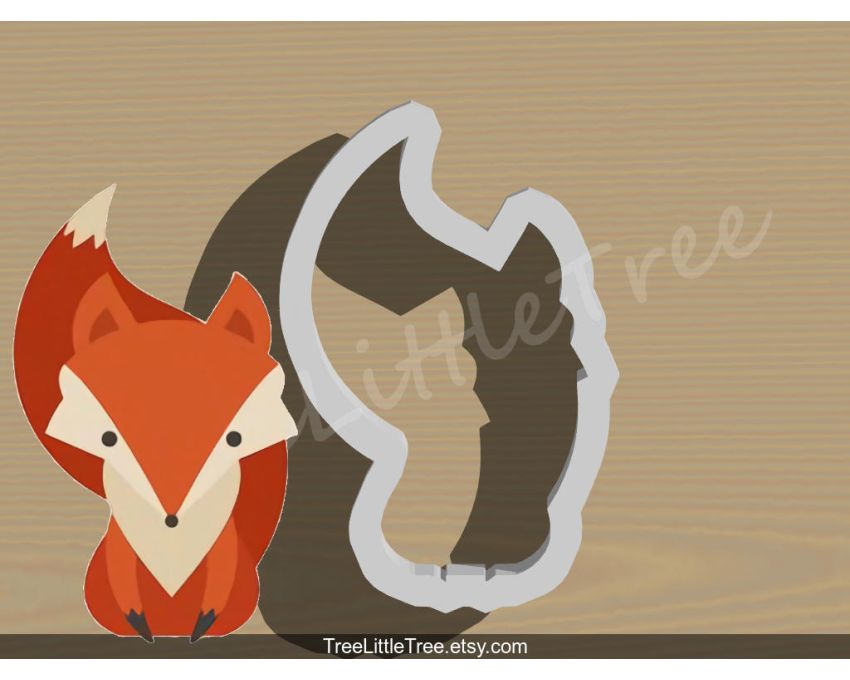 Fox Cookie Cutter. Animal Cookie Cutter