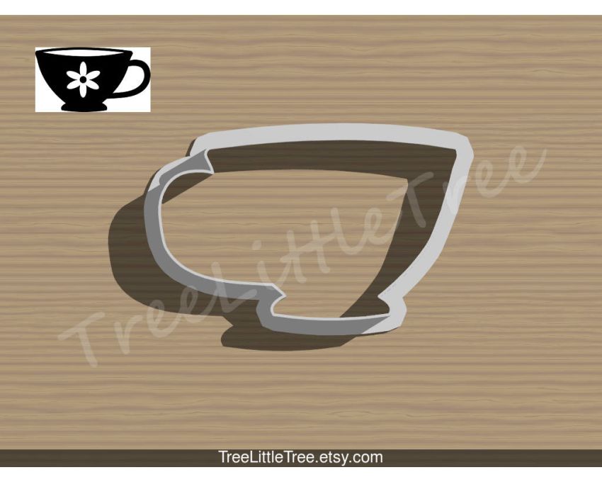 Tea Cup Cookie Cutter. Unique Cookie Cutter