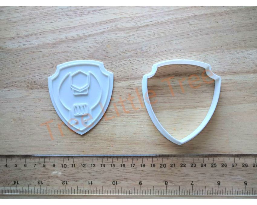 Rubble Paw Patrol Cookie Cutter and Stamp Set. PAW Patrol Cookie Cutter