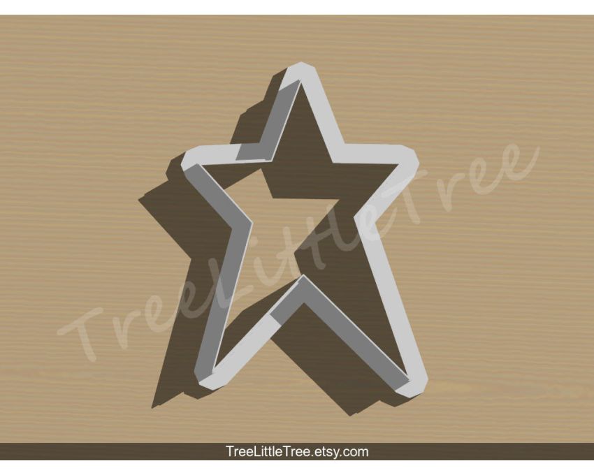 Star Style2 Cookie Cutter.Unique Cookie Cutter