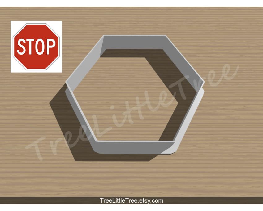 Traffic Sign Cookie Cutter. Unique Cookie Cutter