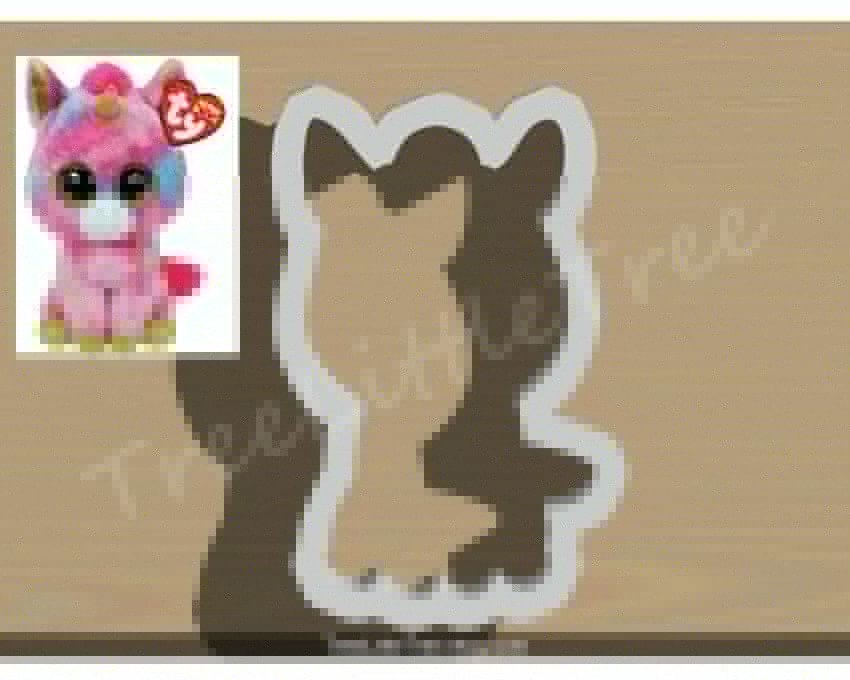 Cute Beanie Boo Cookie Cutter. Toy Cookie Cutter