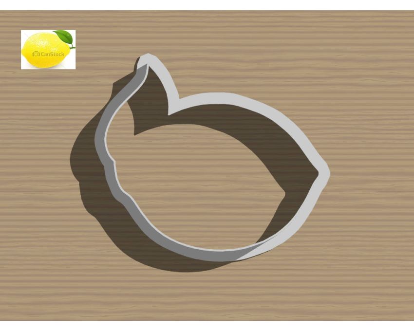 Lemon Cookie Cutter. Fruit Cookie Cutter