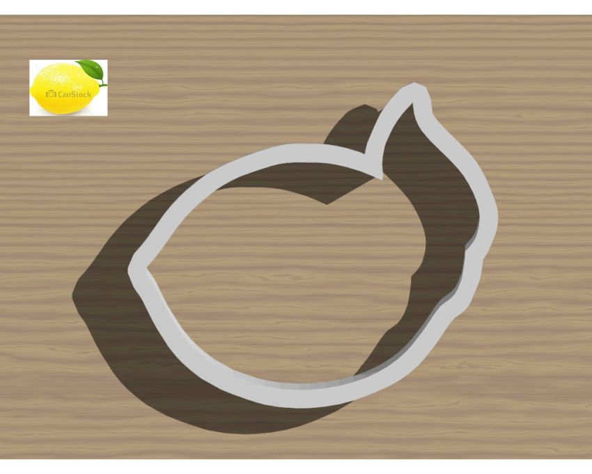 Lemon Cookie Cutter. Fruit Cookie Cutter