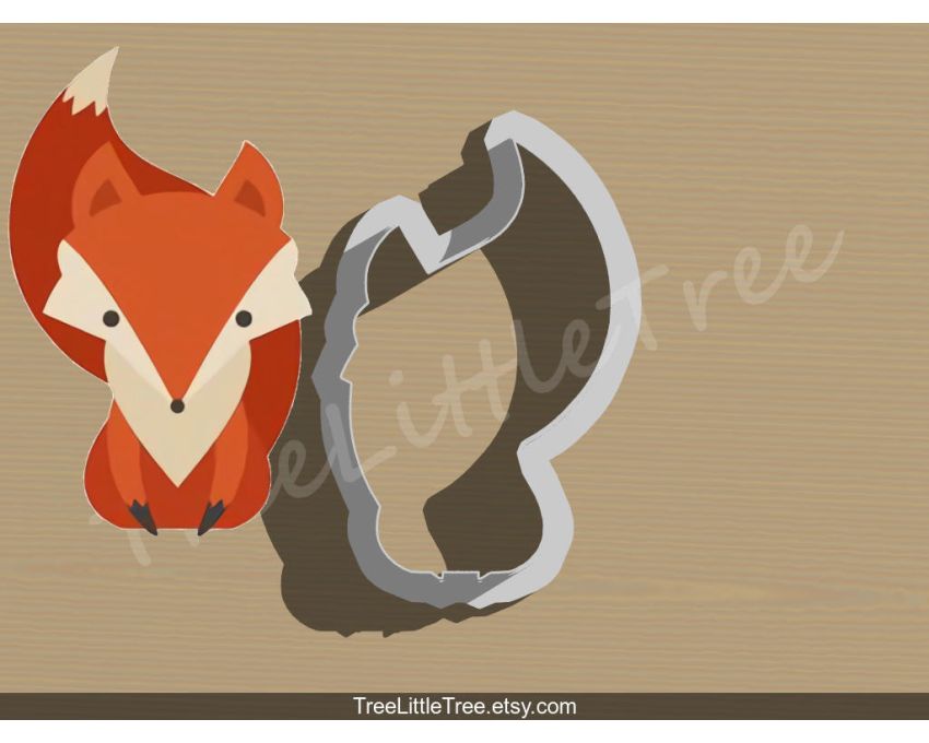 Fox Cookie Cutter. Animal Cookie Cutter