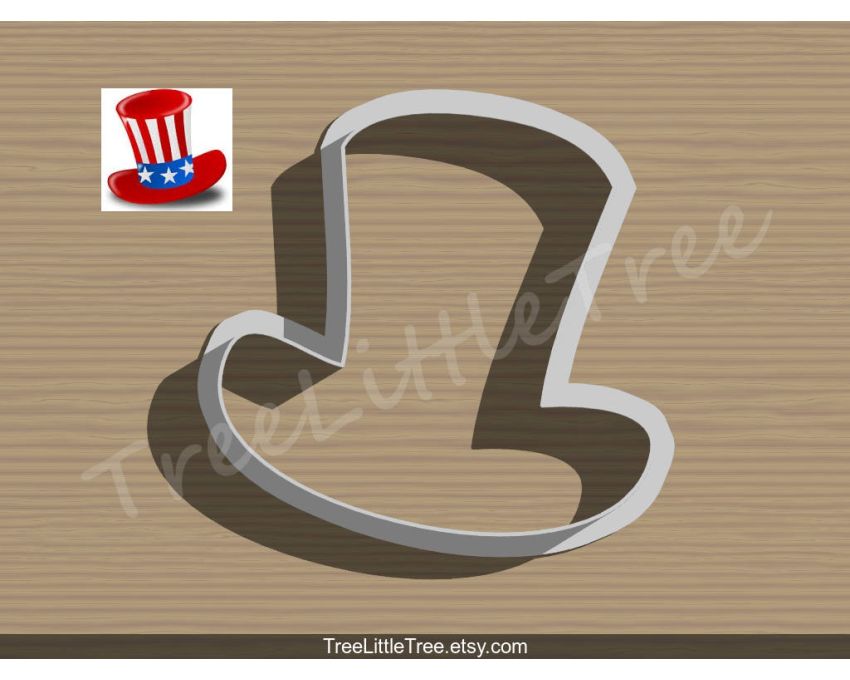 Hat Style2 Cookie Cutter.USA Cookie Cutter