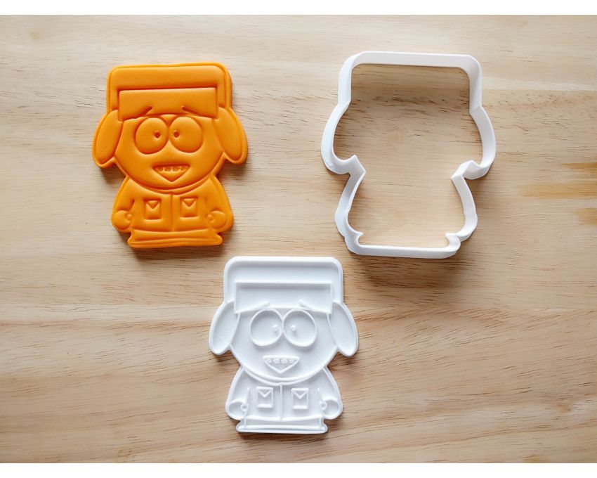 South Park Kyle Broflovski Cookie Cutter and Stamp Set. Cartoon Cookie Cutter