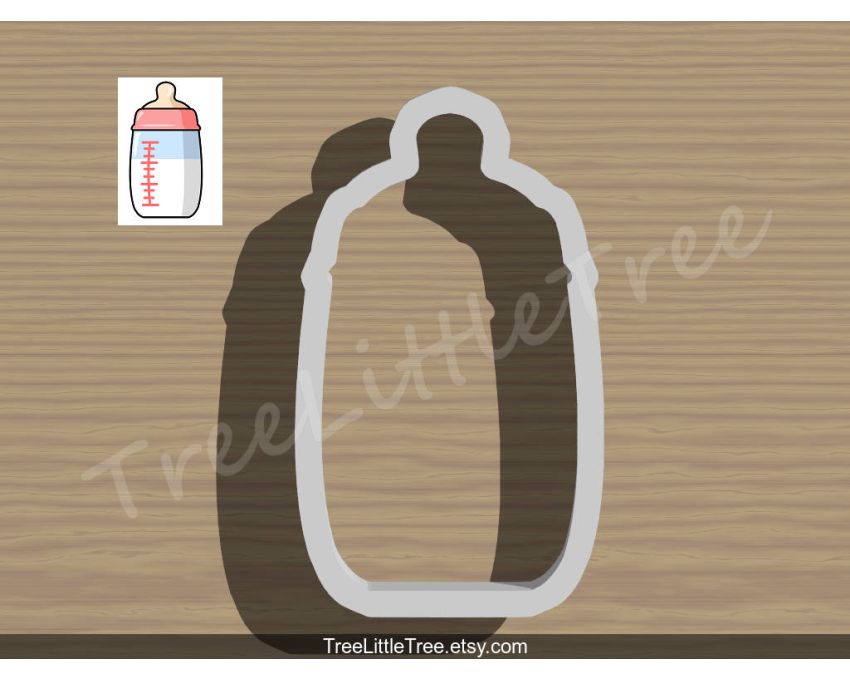 Milk Bottle Cookie Cutter. Baby Shower Cookie Cutter