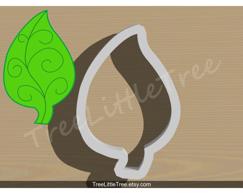 Leaf Style3 Cookie Cutter.Unique Cookie Cutter