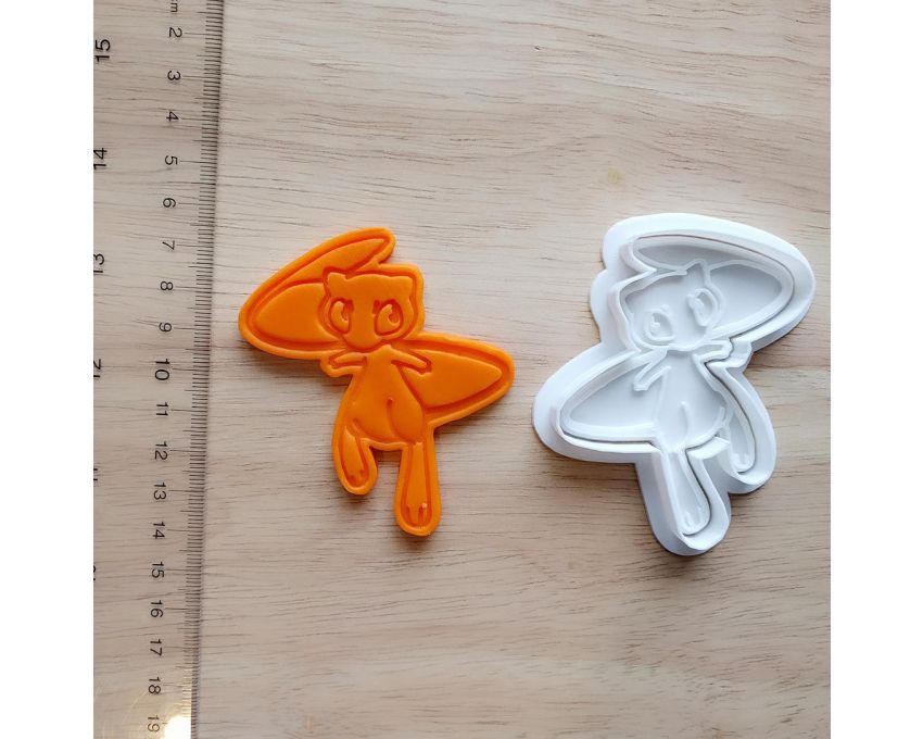 Mew Cookie Cutter and Stamp Set. Pokemon Cookie Cutter