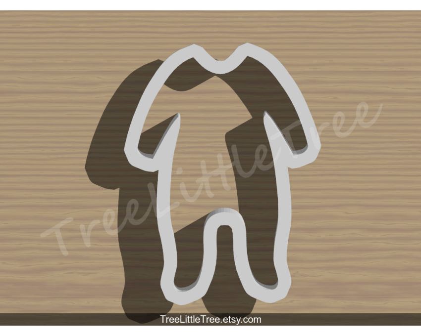 Onesie Cookie Cutter. Baby Shower Cookie Cutter. 