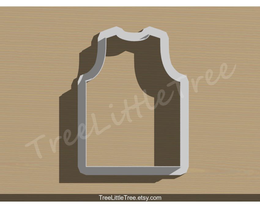 Basketball Jersey Cookie Cutter. Sports Cookie Cutter