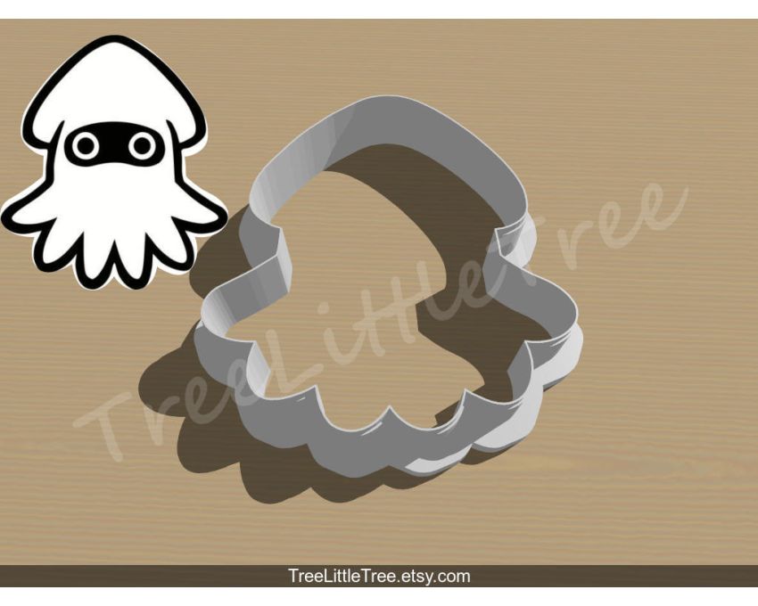 Mario Blooper Cookie Cutter. Super Mario Cookie Cutter