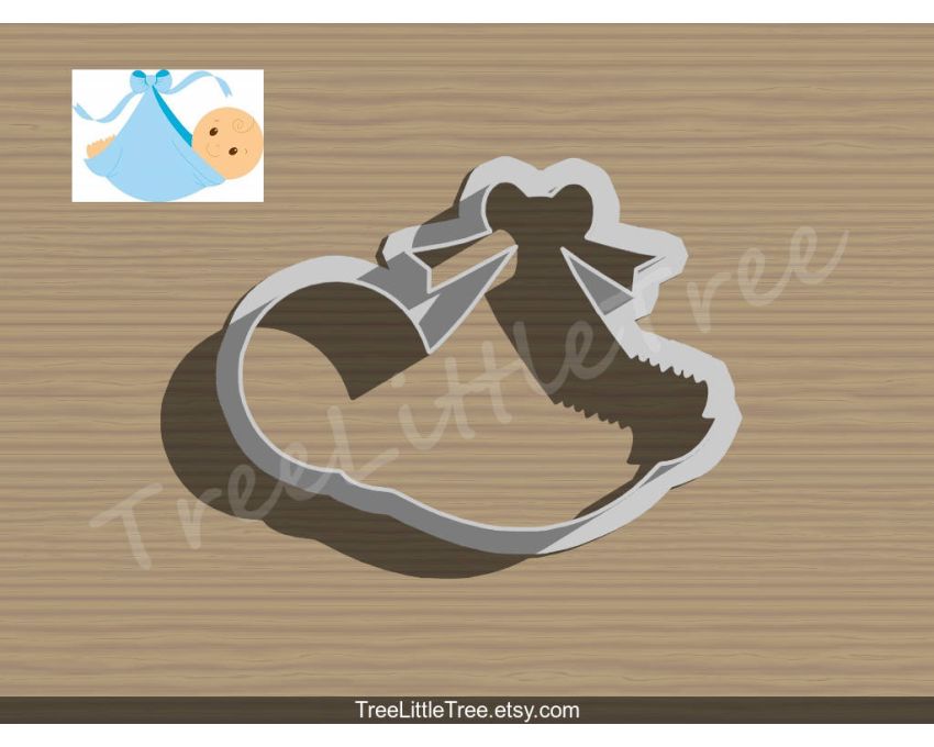 Baby Boy Cookie Cutter. Baby Shower Cookie Cutter