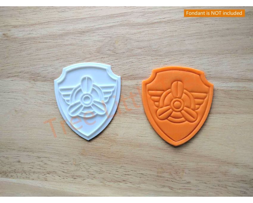Skye Paw Patrol Cookie Cutter and Stamp Set. PAW Patrol Cookie Cutter