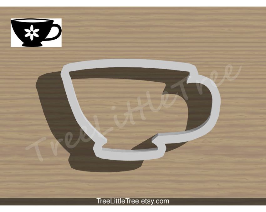 Tea Cup Cookie Cutter. Unique Cookie Cutter