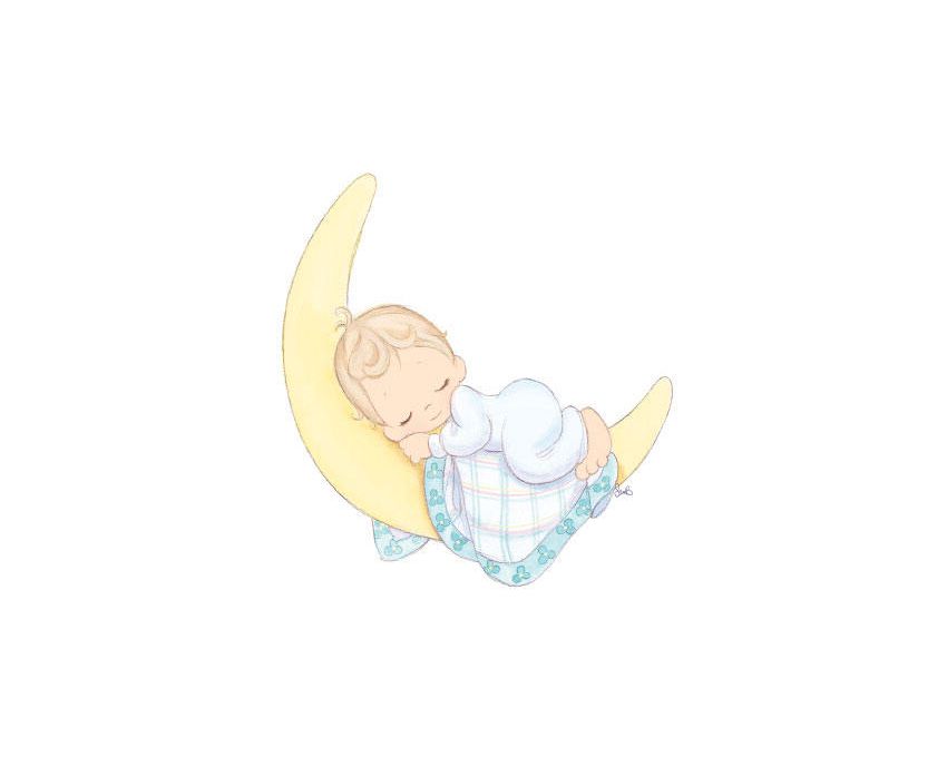 Baby On Moon Cookie Cutter and Stamp Set. Baby Shower Cookie Cutter