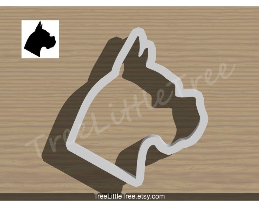 Boxer Dog Cookie Cutter. Pet Cookie Cutter