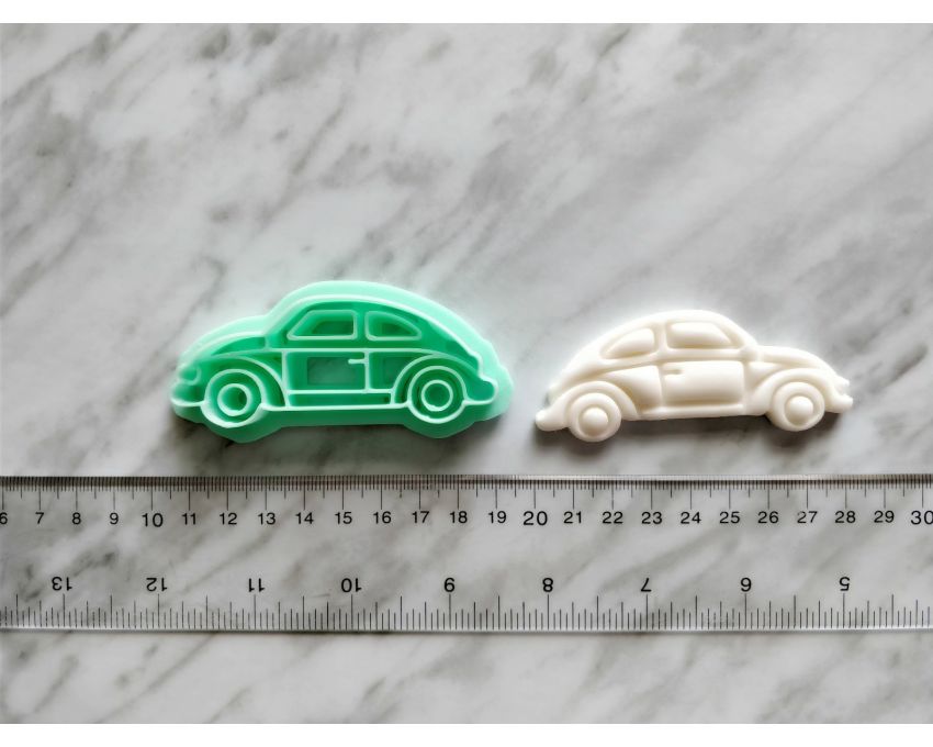 Beetle Sideview Detailed Cookie Cutter. Car Cookie Cutter. 
