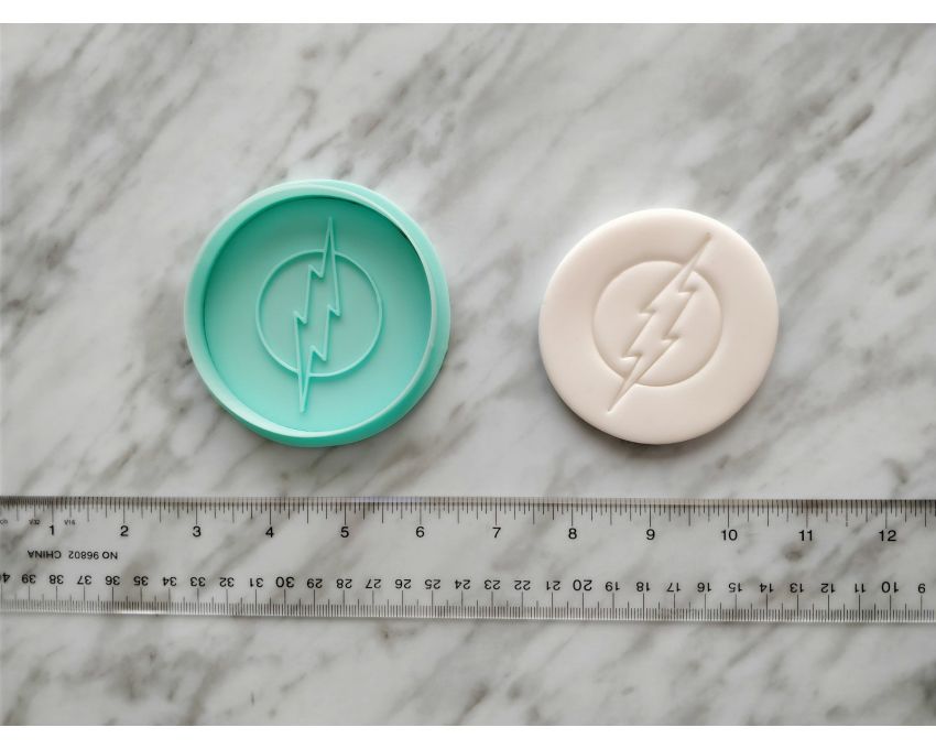 Green Lantern Cookie Cutter and Stamp Set. Super Hero Cookie Cutter