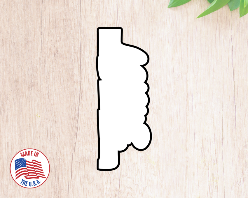 Happy Easter Plaque Cookie Cutter. Easter Cookie Cutter. 