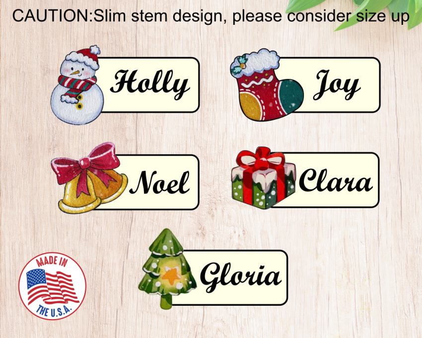2024 Christmas Theme Name Plaque Cookie Cutters. Personalized Name Plaque Cookie Cutters. 