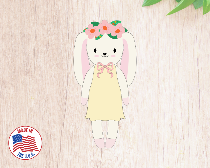Bunny Doll Cookie Cutter. Easter Cookie Cutter. Animal Cookie Cutter