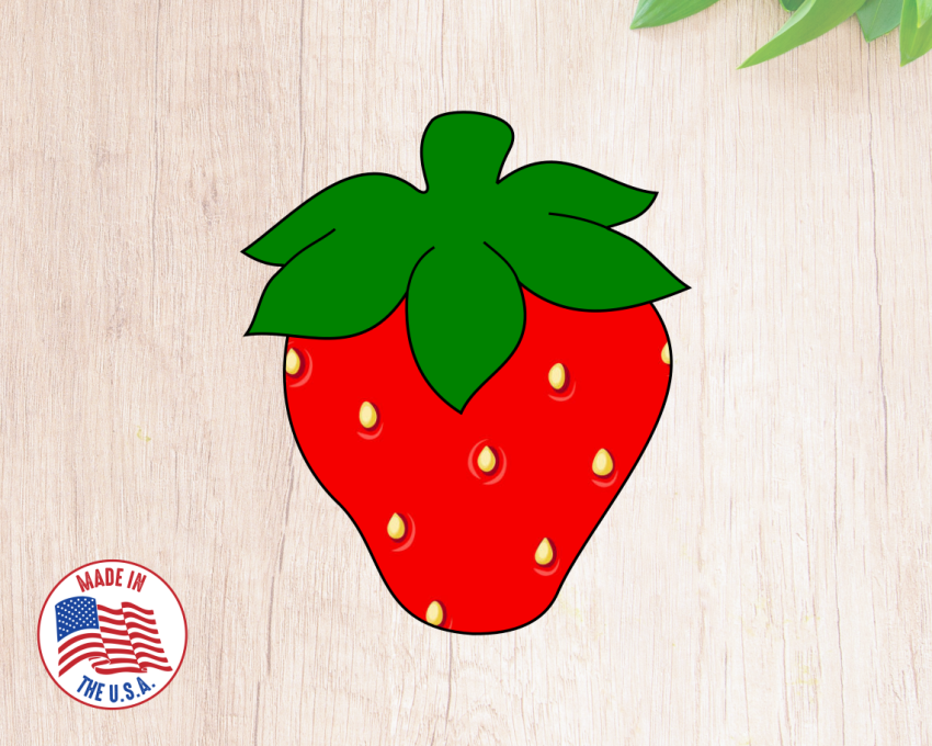 Cute Strawberry Cookie Cutter. Fruit Cookie Cutter. Berry Sweet One Birthday Cookie Cutter 