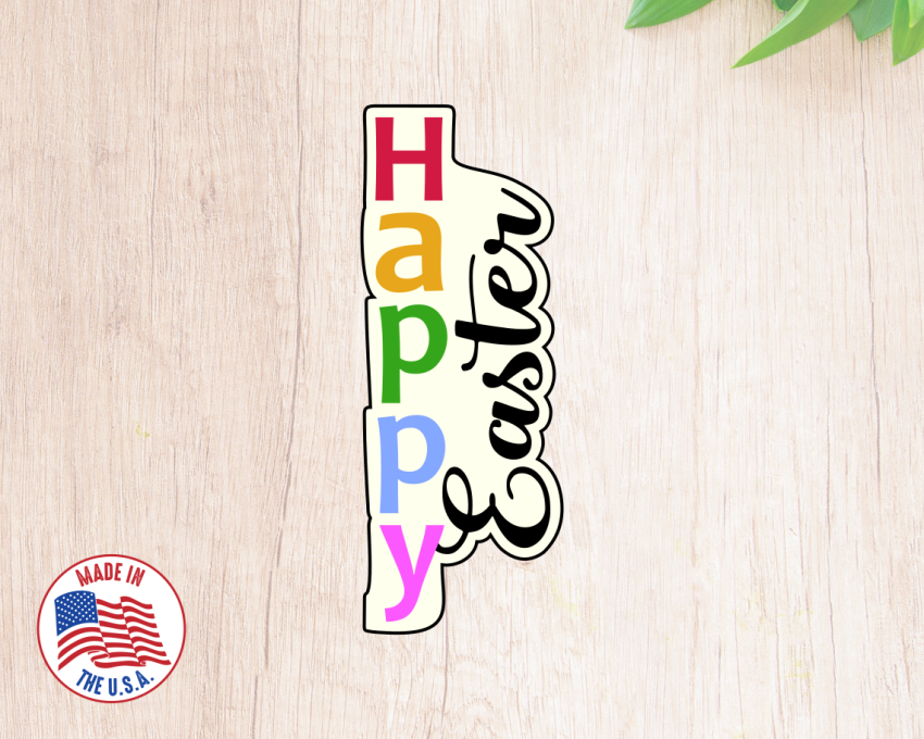Happy Easter Plaque Cookie Cutter. Easter Cookie Cutter. 