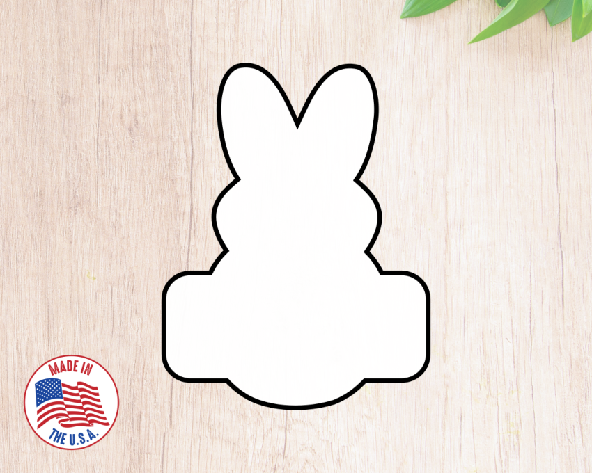 Bunny Beep Plaque Cookie Cutter. Easter Cookie Cutter. 