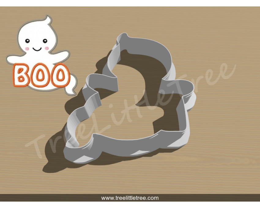 Boo Cookie Cutter. Halloween Cookie Cutter. 