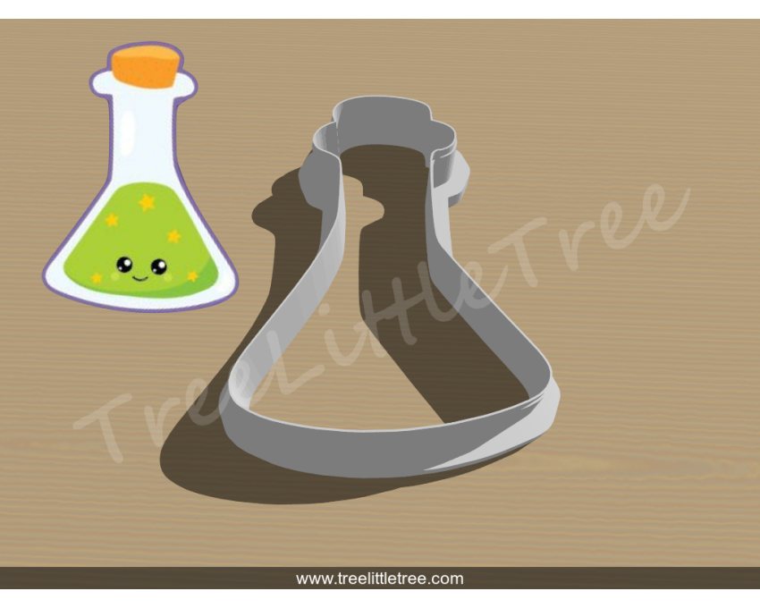Magic Potion Cookie Cutter. Halloween Cookie Cutter. 