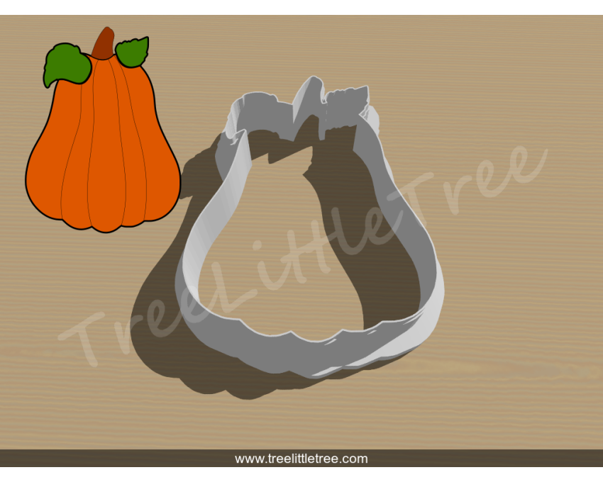 Butter Squash Cookie Cutter. Fall Season Cookie Cutter. 
