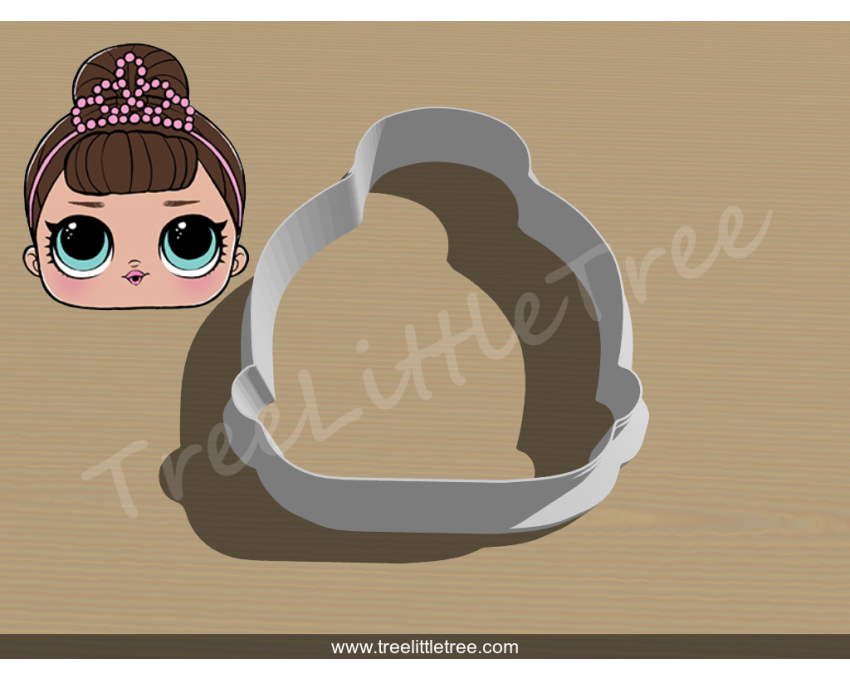 Fancy Cookie Cutter. LOL Dolls Cookie Cutter