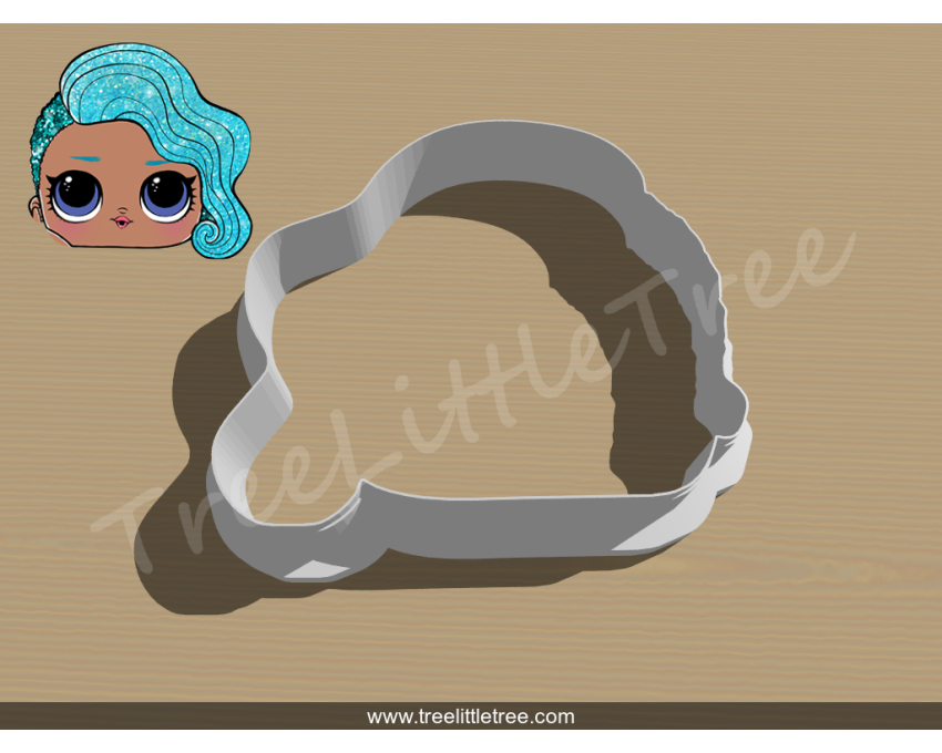 Splash Queen Cookie Cutter. LOL Dolls Cookie Cutter