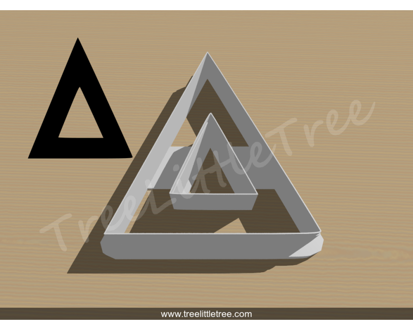 Greek Letter Delta Cookie Cutter. Alphabet Cookie Cutter