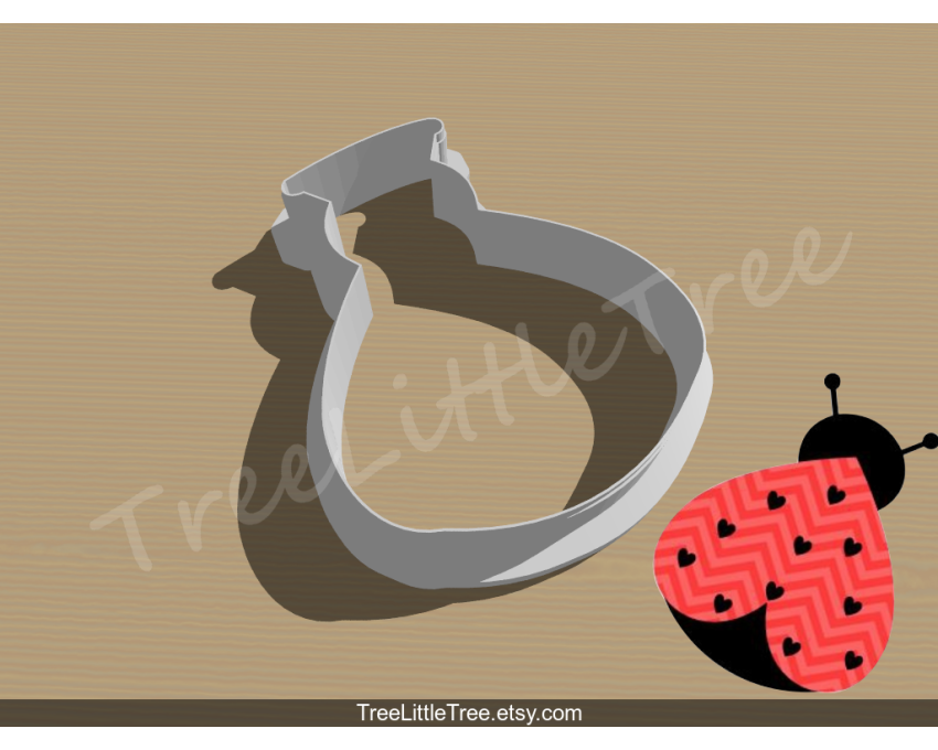 Love Bug Cookie Cutter. Valentine's day Cookie Cutter