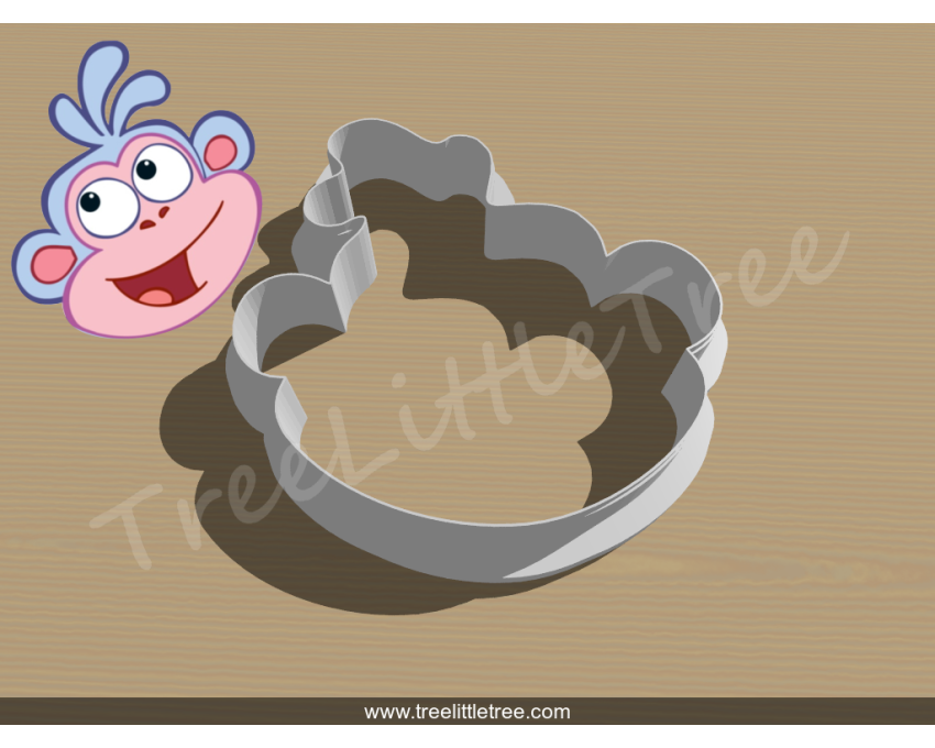 Dora Monkey Cookie Cutter. Cartoon Cookie Cutter. Dora the Explorer Cookie Cutter