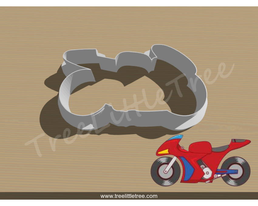 Motorcycle Cookie Cutter. Car Cookie Cutter