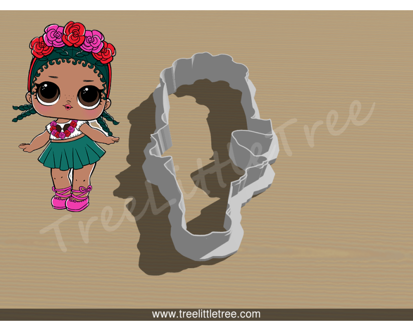 Coconut Qt Full Body Cookie Cutter. LOL Dolls Cookie Cutter. 