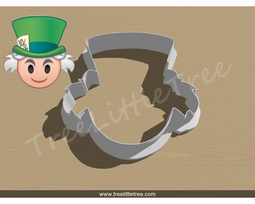 Mad Hatter Cookie Cutter. Alice in Wonderland Cookie Cutter