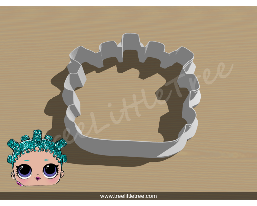 Cosmic Queen Cookie Cutter. LOL Dolls Cookie Cutter