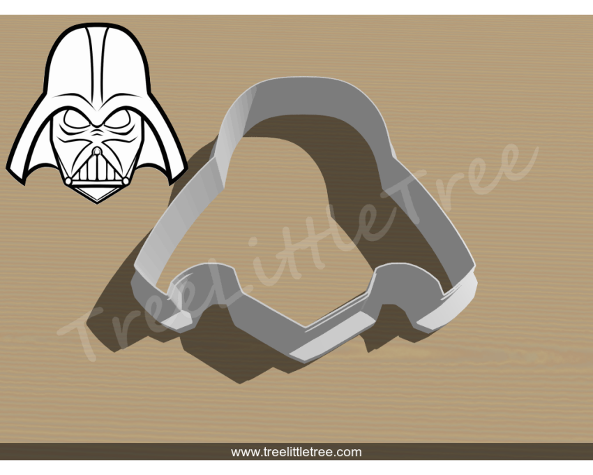 Darth Vader Cookie Cutter. Star Wars Cookie Cutter