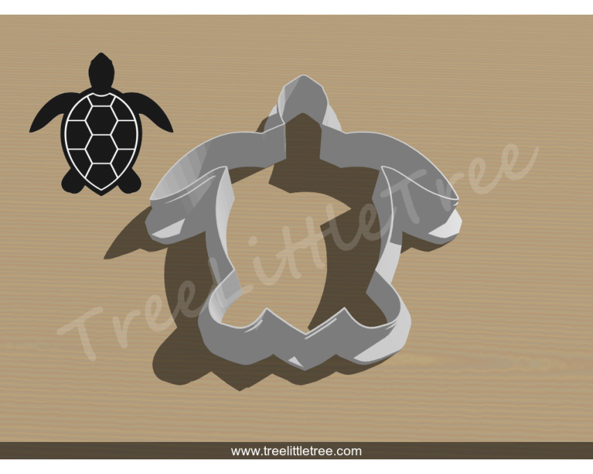 Sea Turtle Cookie Cutter.  Animal Cookie Cutter