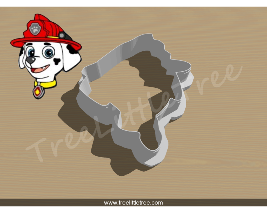 Marshall Style 2 Cookie Cutter. Cartoon Cookie Cutter. PAW Patrol Cookie Cutter