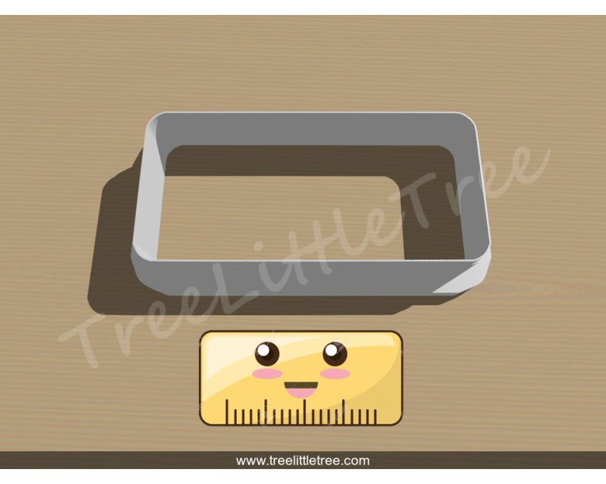 Ruler Plaque Cookie Cutter. School/Grad Cookie Cutter